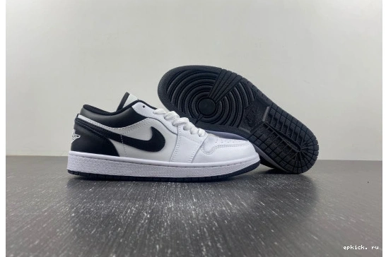 Rep EP 553558-132 553558-132 Low  Air and 1 Jordan black white 0215